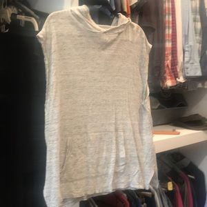 Vince Linen Tank top with hood